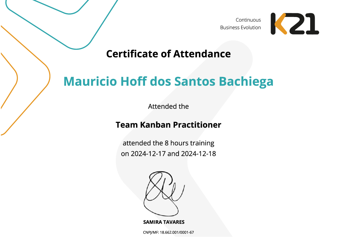 Certificado K21